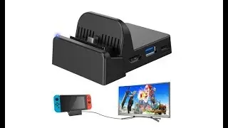 Ponkor Nintendo Switch Dock, Mini Portable Switch Docking Station HDMI 4K TV Adapter