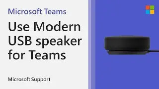How to use Microsoft Modern USB-C Speaker with Teams | Microsoft