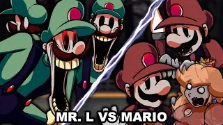 MR. L VS Mario (Overdue Cover) - Mario Madness V2 FNF