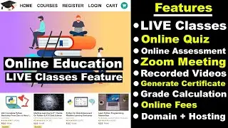 How to create an Online educational website with Live Classes feature, LMS Website using WordPress