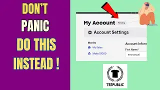 Teepublic Overdue Pending Account Solution | What to do