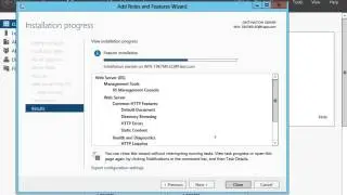 Windows server 2012: IIS installation and testing