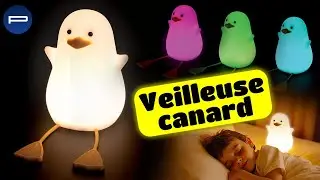 Veilleuse canard LED RVBB rechargeable Playtastic [PEARLTV.FR]