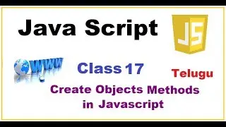 How to Create Object Methods in JavaScript | Objects in JavaScript | VLR Training Class 17