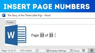 How to Add Page Numbers in Word | Step-by-Step Tutorial