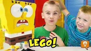 SpongeBob Squarepants CUT SCENES Lego Build and Play HobbyKidsTv