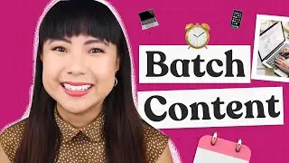 Batch Content: 4 Weeks of Social Media Posts in 1 day