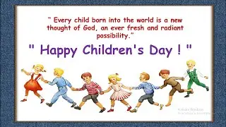 Childrens Day 2022 | Why do we celebrate childrens day | World Childrens day | Childrens day speech