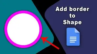 How to add border to a shape in google docs