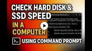 check hard disk, ssd speed, how to check speed of computer, computer speed