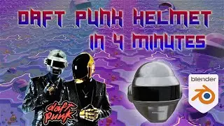 Daft Punk Helmet in 4 minutes - Fast Tutorial | Blender 2.91