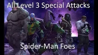 All Spider-Man Foes Level 3 Special Attacks MCOC