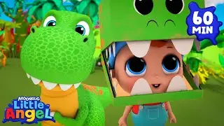 Baby John T-Rex! 🦖 | Little Angel 😇 | Kids Learn! | Nursery Rhymes | Sing Along