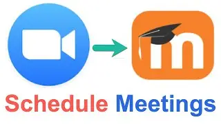 How to Schedule ZOOM Meetings in Moodle