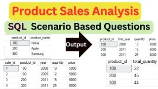 44.Product Sales Analysis problems|SQL practices with solutions|SQL interview questions and answers