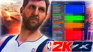 NBA 2K23 *RARE* DIRK NOWITZKI BUILD | DOMINANT POST-SCORING STRETCH FOUR BUILD W/ BIG CONTACT DUNKS