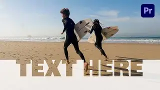 Transparent Text Transition With Premiere Pro 2022 - Tutorial