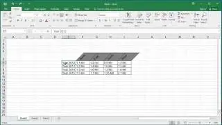 How to Display Text at an angle in a Cell in Excel 2016