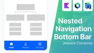 Nested Navigation with Bottom Bar and Jetpack Compose | Android Studio Tutorial