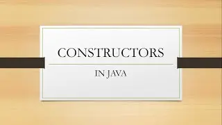 Constructors in Java | Use of Constructors | Types of Constructors (with example) Hindi