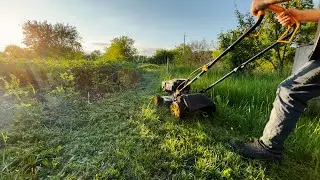 Звуковая Релаксация с Газонокосилкой😎 Как я медитировал с бензиновой косилкой ☺ ASMR