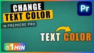 How to Change TEXT COLOR in Premiere Pro