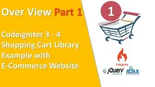 codeigniter shopping cart ajax jquery |  shopping cart library | codeigniter e-commerce website ajax