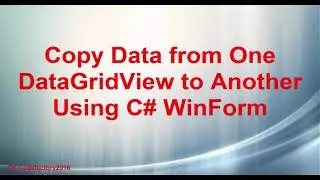 C# Copy Selected Row From DataGridView1 to DataGridView2 in C#