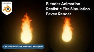 Blender Animation Realistic Fire Simulation Eevee Render
