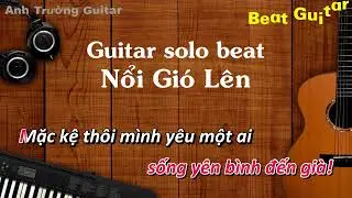 Karaoke Nổi Gió Lên - Phan Như Thùy Guitar Solo Beat Acoustic | Anh Trường Guitar