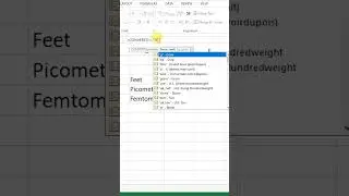 Convert Feet into Femtometer in Microsoft Excel #femto #excel #shorts