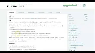 Hackerrank 30 days of code Java 8 Solution: Day 1: Data Types