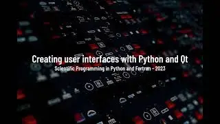 Lecture 5 - NT009F - Creating user interfaces with Python and Qt