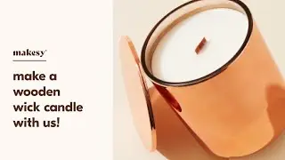 how to make a wooden wick candle 🕯