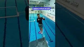 Crazy floaty diving twist trick off 16ft