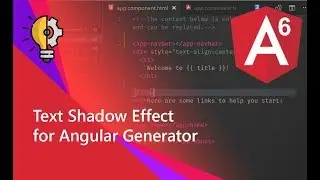 19 - Text Shadow Effect for Angular Generator