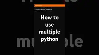 How to use multiple Python in your machine. #coding #python #programming  #pythonprogramming