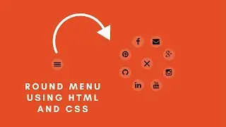 How to make a Circular NavBar using HTML, CSS and jQuery | CSS Design