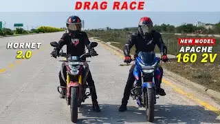 New 2022 Apache 160 2V vs Hornet 2.0 : Drag Race | आज इसने वक़्त और जज्बात ही बदल दिए !!