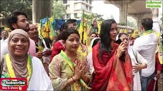 Bollywood Actress turned Politician RSP Versova assembly candidate Mahak Chaudhary grand  Nomination