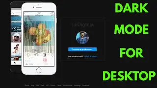 How to enable instagram dark mode on PC | Turn on dark theme in instagram website for Desktop