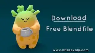 Tea Monster in blender eevee with Blend file