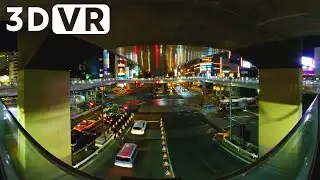 [5.7K VR180 3D]Intersection under the highway | JAPAN TOKYO SHIBUYA