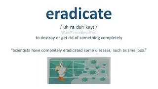 Word of the day | English meaning of eradicate.