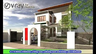 V-Ray Next for SketchUp, How to add sky, Create and Use Material in day scene #18