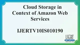 Cloud Storage in Context of Amazon Web Services