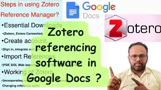 📝 How to use Zotero referencing software in Google Docs? 