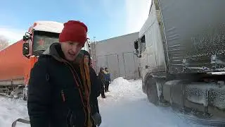 Снегопад выезжал с базы 2 дня Даф Автомат тянет Механику