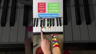 Happy Happy Happy Piano Tutorial Easy 😃