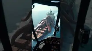 Giant Sea Monster Attacks Ship! #aishortfilm  #animation